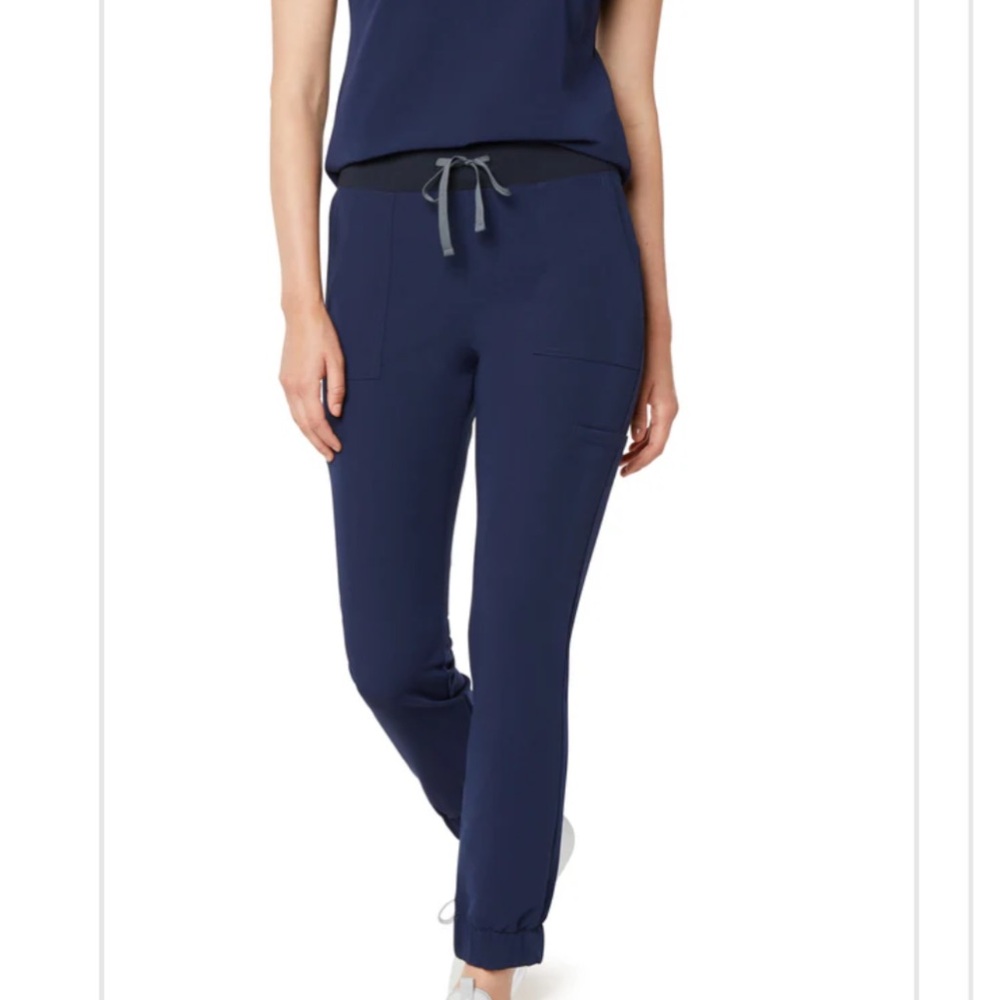 Navy Blue Women's Jogger Scrubs Pants